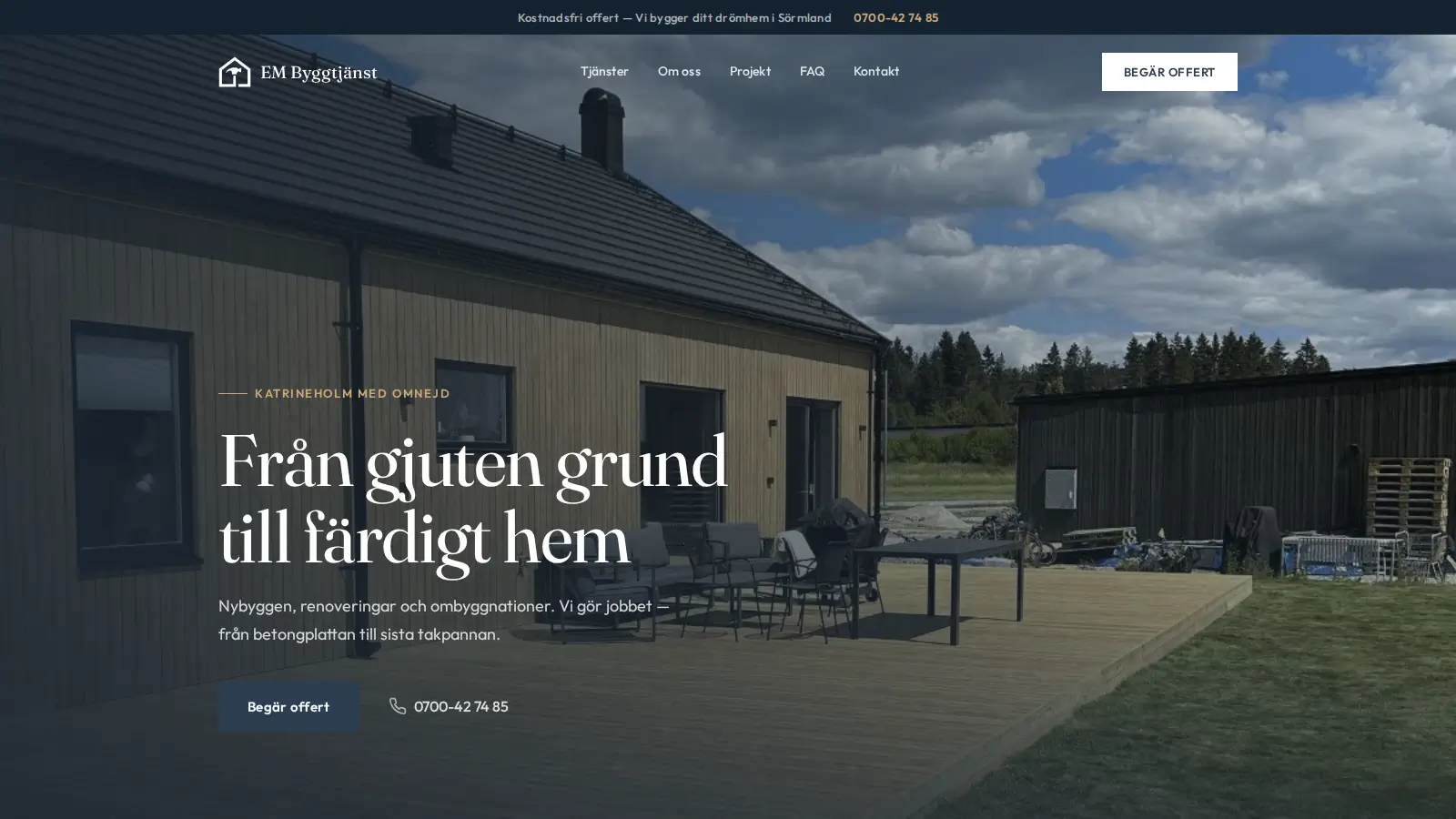 EM Byggtjänster desktop